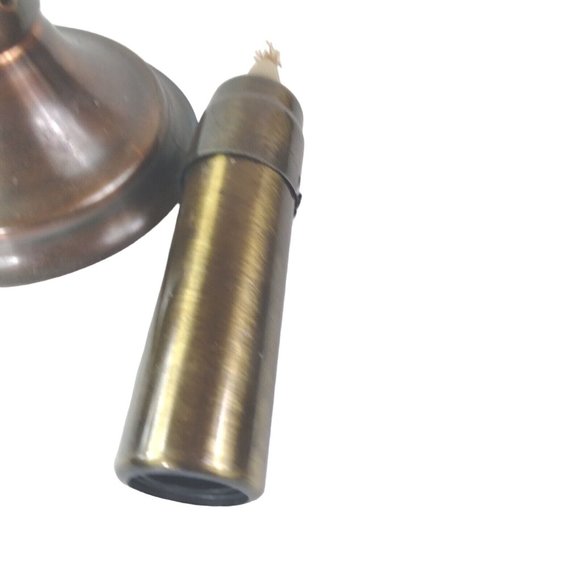 Vintage Heavy Brass Chamberstick Candlestick Candle Holder 6" Tall Weigh… - Picture 5 of 5